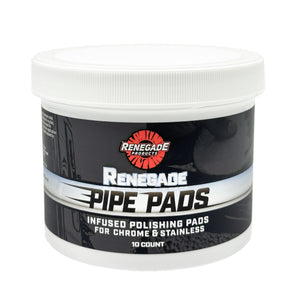 Jar of Renegade Pipe Pads with lid on a white background