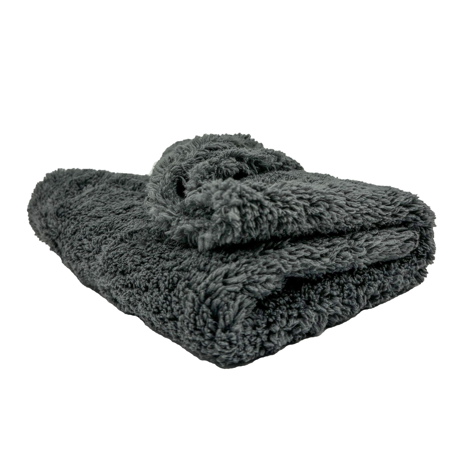 Alt text: Three-pack of Super-Plush 16x16 inch Microfiber Towels with 470 GSM, ideal for gentle vehicle care and drying.