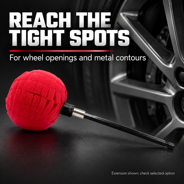 Renegade Drill-Powered Polishing Ball - High-Shine Metal & Wheel Detailer