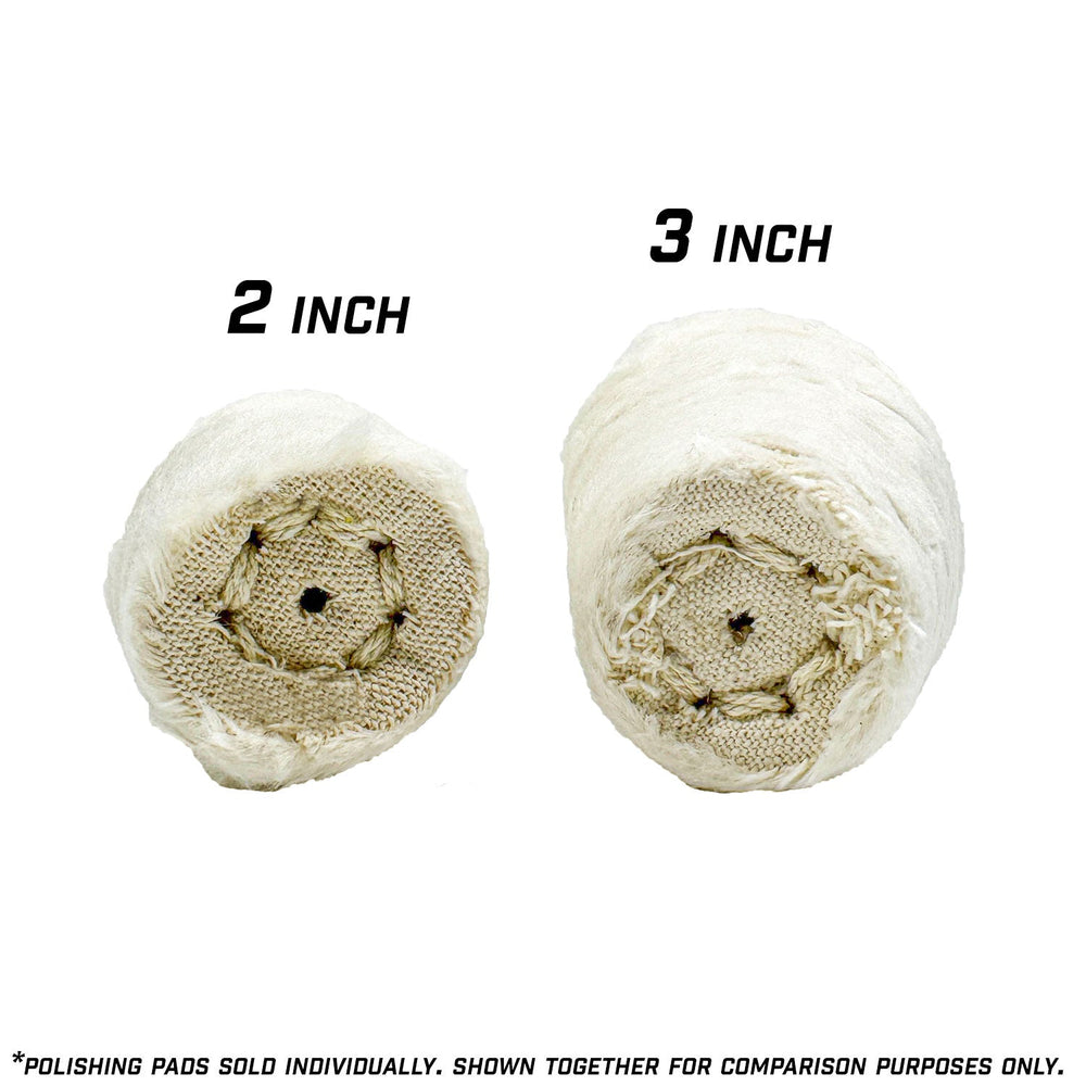 Cone Polishing Pad for metal restoration, designed to reach intricate areas, used with liquid metal polish.