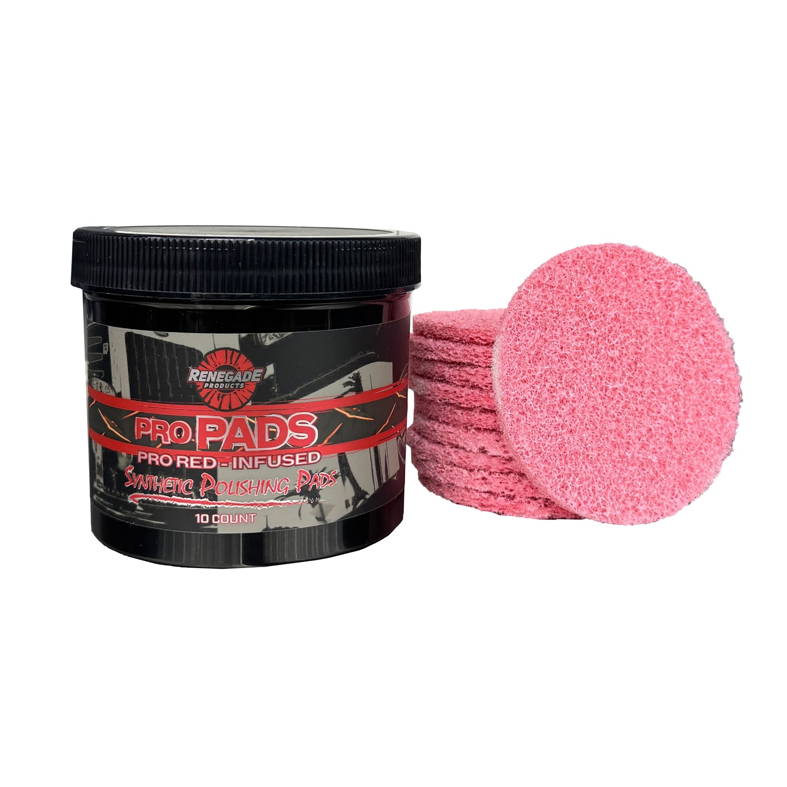 Pro Pads: Renegade Pro Red-Infused Polishing Pads - Renegade Products USA