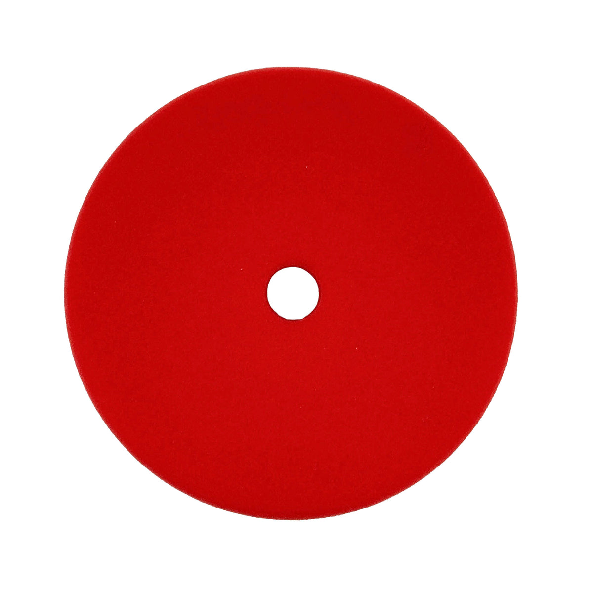 Assorted 6-inch foam polishing pads for metal and paint restoration, displaying various grades from extra-coarse to extra-fine.