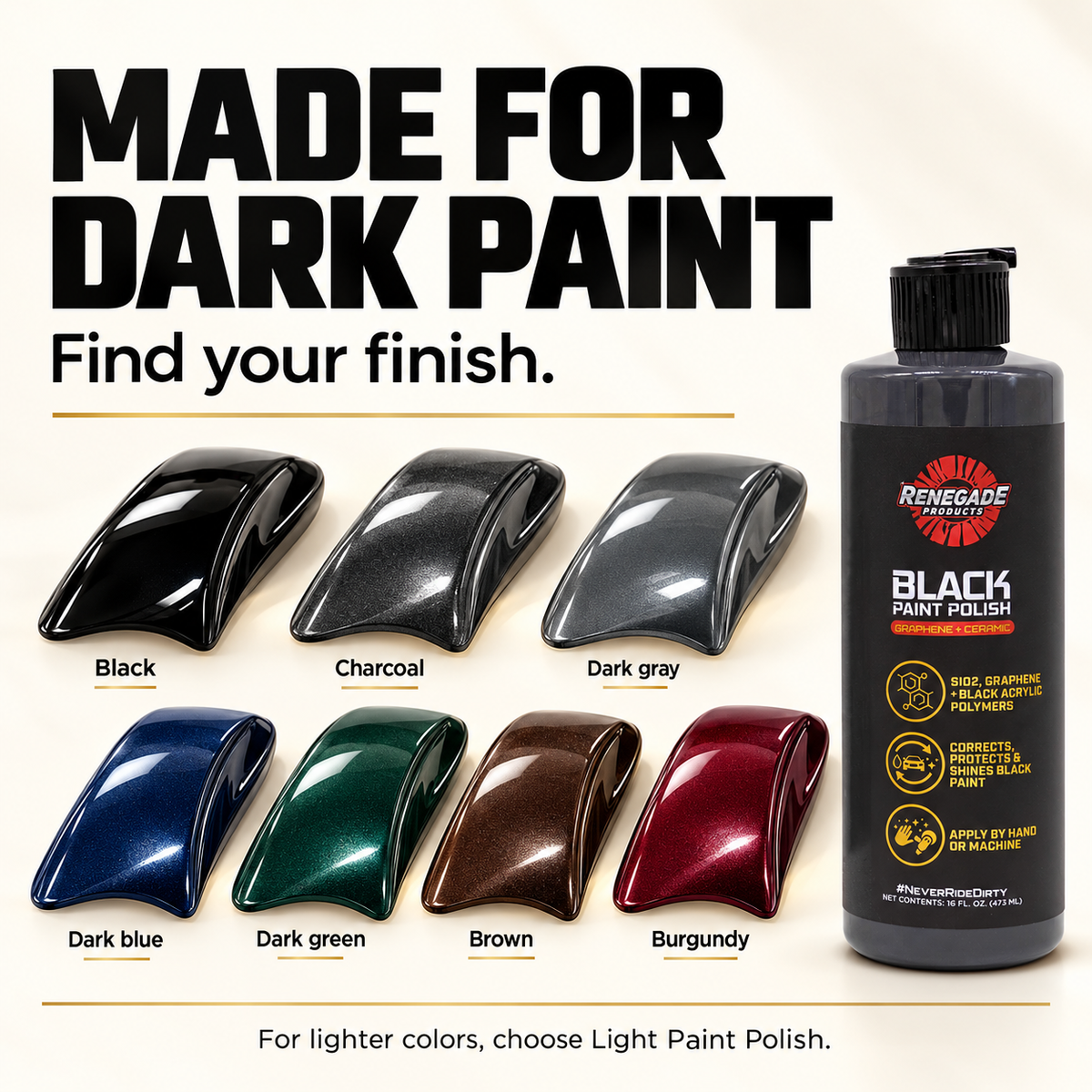 Graphene + Ceramic Black Paint Polish application guide