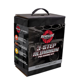 Renegade Products 3-Step Aluminum Polishing Kit packaging/box on a white background