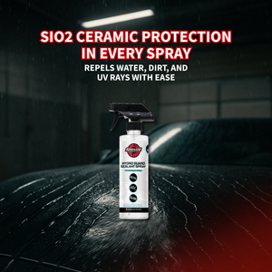 spray bottle of renegade products hydro guard ceramic spray stating sio2 ceramic protection from water, dirt, and uv rays