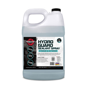 renegade products Hydro Guard Sealant Spray gallon container with black cap on a white background