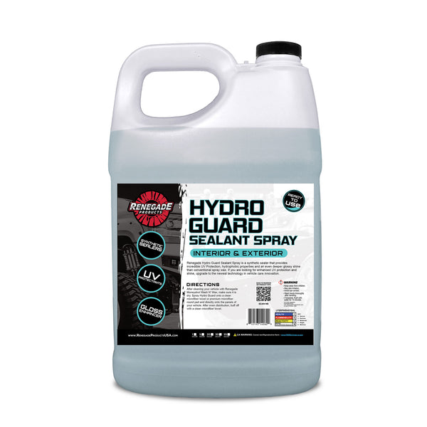 renegade products Hydro Guard Sealant Spray gallon container with black cap on a white background