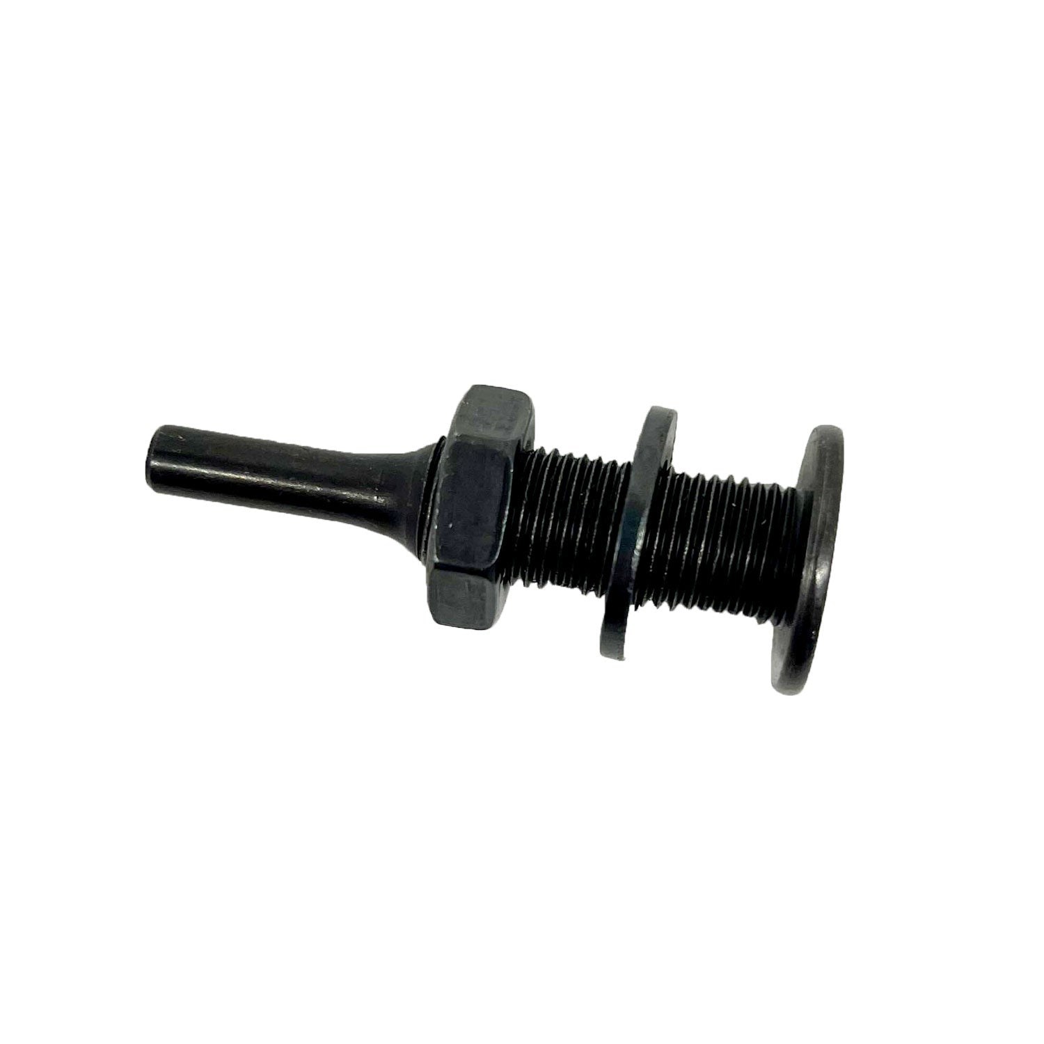 Black 1/2 inch Mandrel for Mini Buffing Wheels, perfect for secure attachment and optimum performance in polishing and buffing tasks.