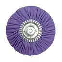 Assorted 9-inch Solid-Center Airway Buffing Wheels for metal polishing, available in various colors for different metal types.