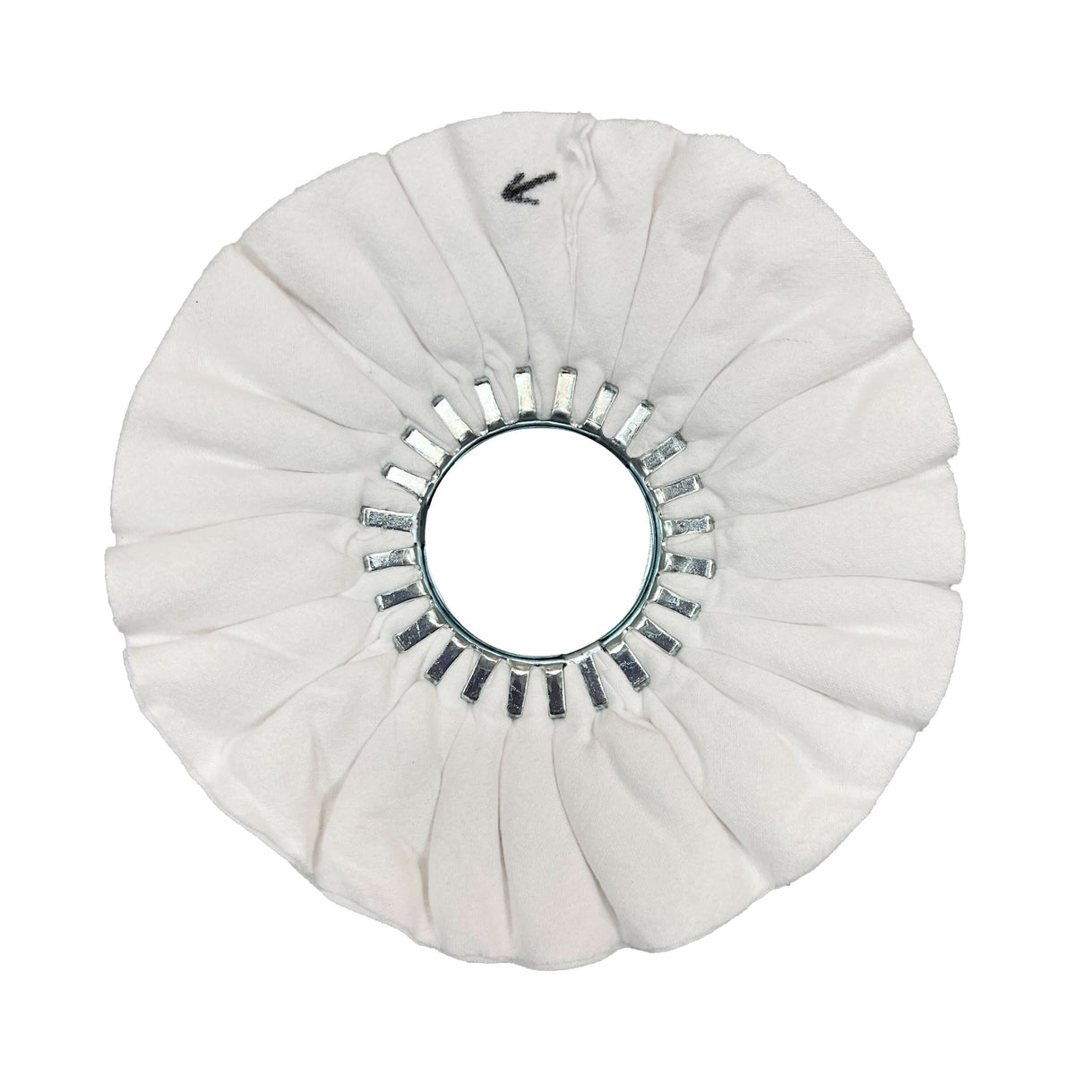 Variety of Airway Buffing Wheels designed for polishing different metals, featuring orange, yellow, red, and pink wheels.
