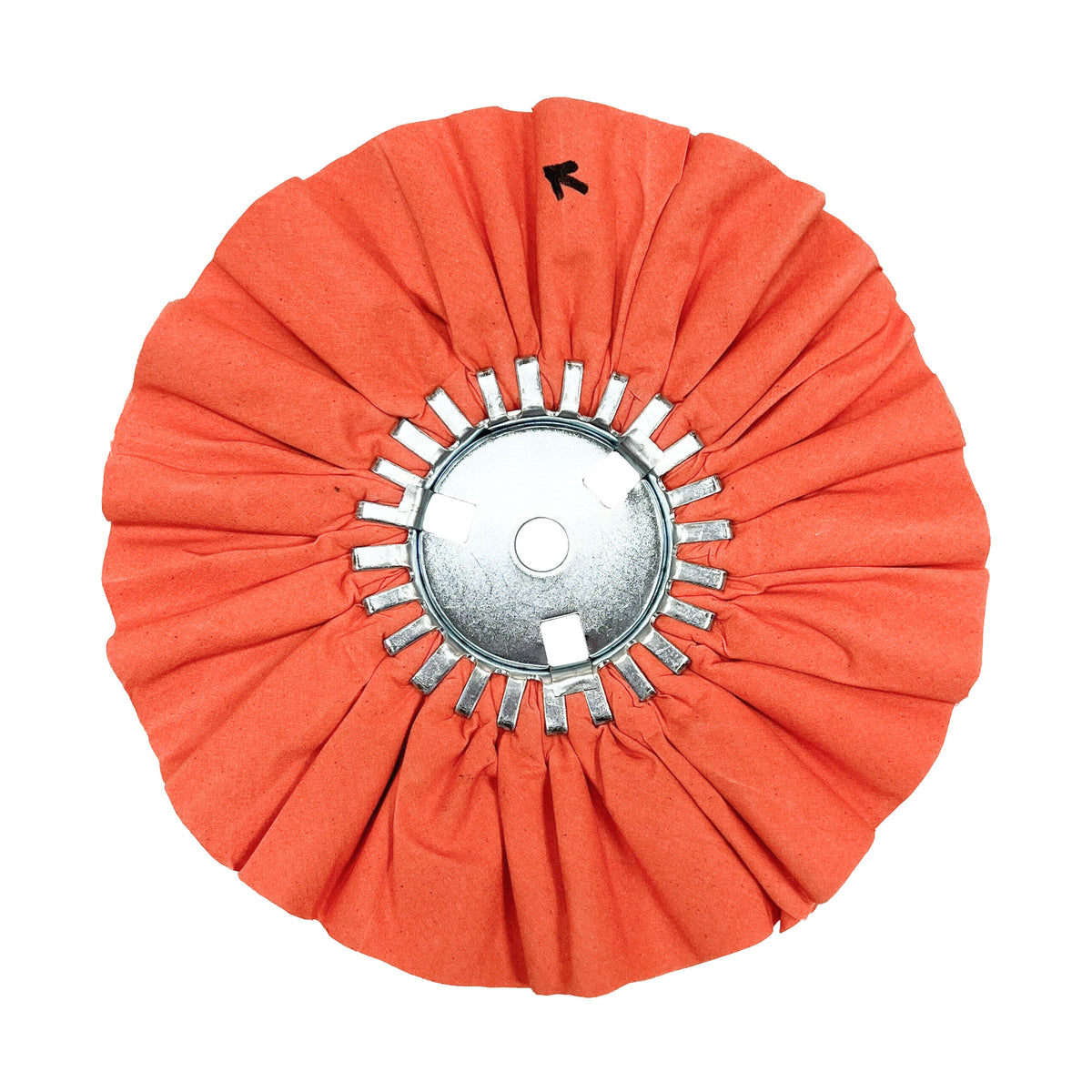 Array of Airway Buffing Wheels designed for polishing various metals, including aluminum and stainless steel, with color-coded treatments for optimal shine.