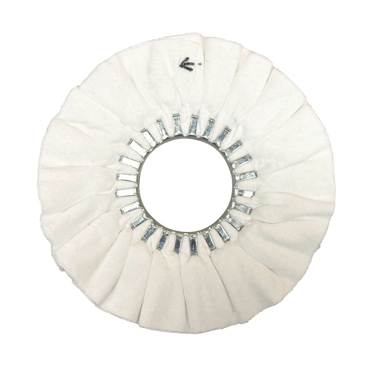 Variety of Airway Buffing Wheels designed for polishing different metals, displayed with color-coded treatments for optimal results.