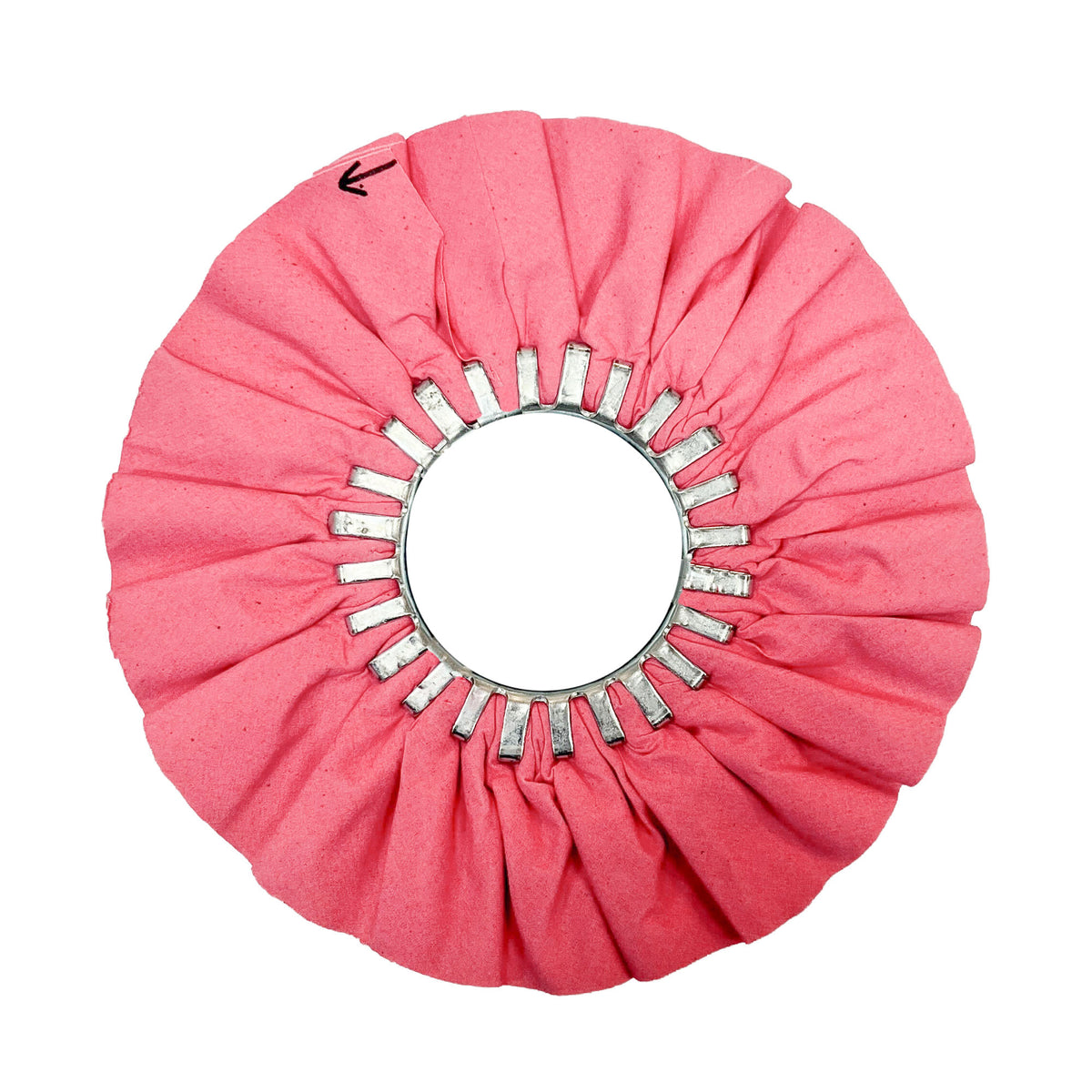 Variety of Airway Buffing Wheels designed for polishing different metals, showcased with size and treatment options.