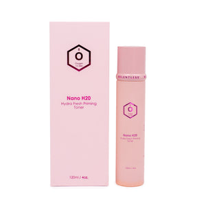 Bottle of Nano H20 Priming Toner 120 ml with natural ingredients for revitalizing and soothing skin.