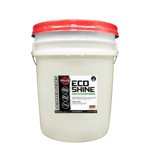 Bottle of Eco Shine Rubber, Vinyl, & Plastic Dressing by Renegade, designed for restoring and conditioning vehicle surfaces.
