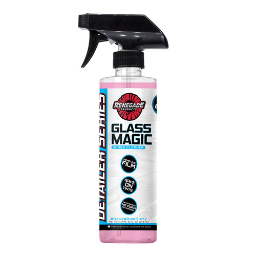 Bottle of Glass Magic Ready-to-Use Glass Cleaner, designed for streak-free cleaning of windows, mirrors, and headlights.