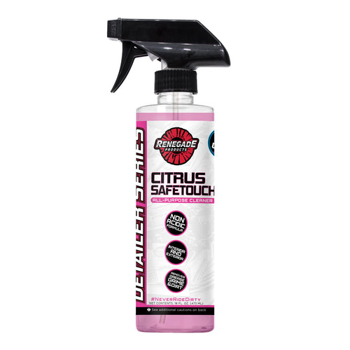 16 oz Citrus Safetouch All-Purpose Cleaner bottle, ideal for cleaning both vehicle interiors and exteriors.