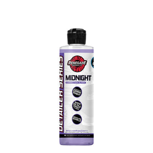 Bottle of Midnight Paint Correction Glaze with details on usage and benefits for vehicle paint enhancement and protection.