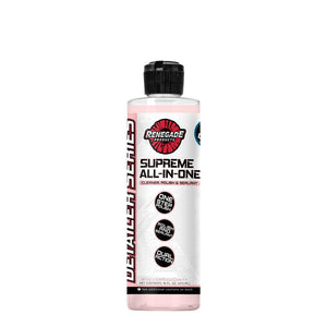 Variety of Supreme Paint Correction Polishing Compounds, including Fine, Medium, Coarse, and All-in-One options.