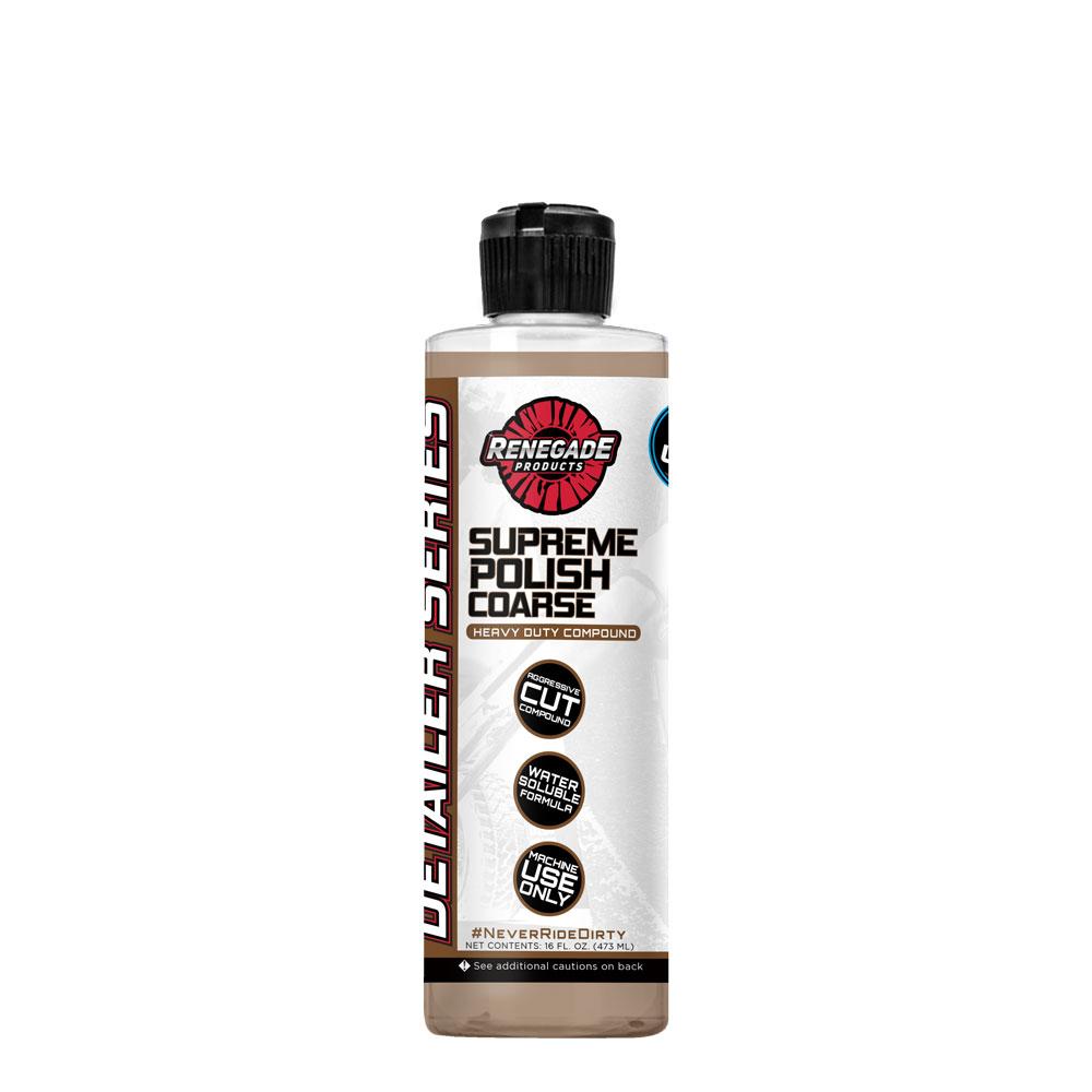 Alt text: Variety of Supreme Paint Correction Polishing Compounds for different levels of paint imperfections.