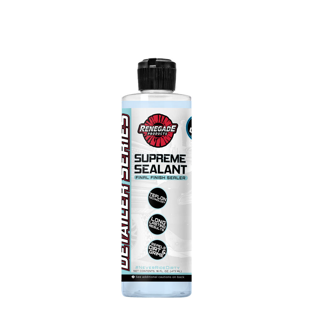 Supreme Sealant Final Finish Sealer bottle with Teflon for UV and environmental protection, providing a glass-like finish.