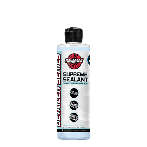 Supreme Sealant Final Finish Sealer bottle with Teflon for UV and environmental protection, providing a glass-like finish.