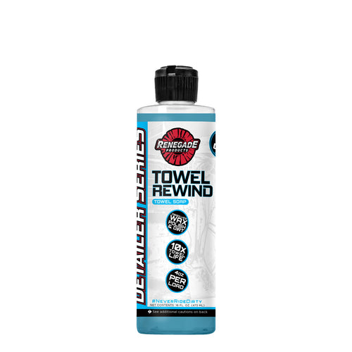 Image of Renegade Detailer Series Towel Rewind Towel Soap, a powerful, low-foam liquid soap designed to keep towels soft and lint-free.
