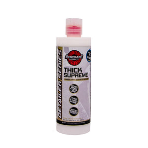 Image of Thick Supreme Rubber, Vinyl, & Plastic Dressing bottle with application tools.