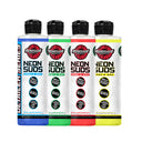 Neon Suds Colored Wash & Wax in red, blue, green, and yellow for vibrant foam cannon output and enhanced gloss.