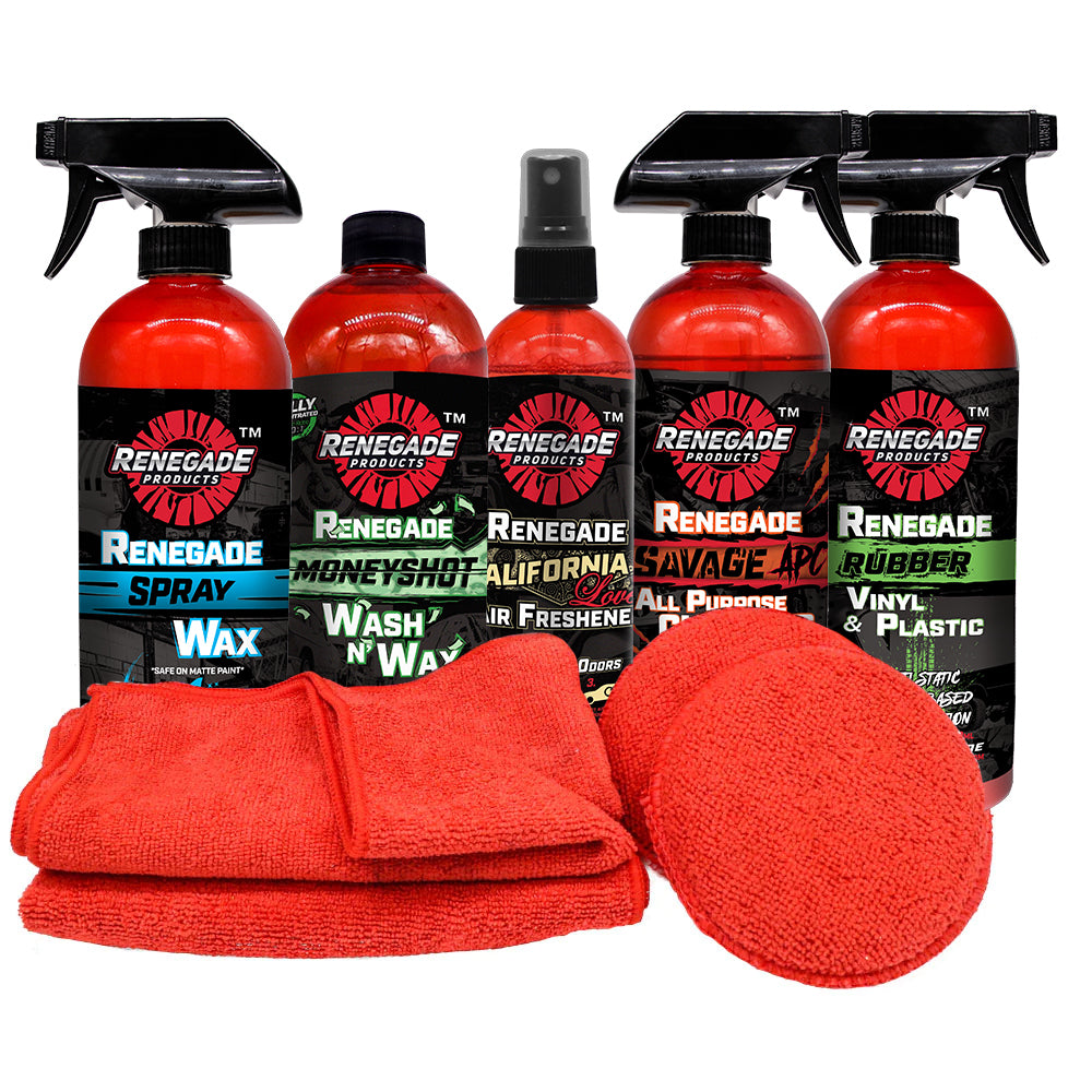 Branded Car Accessories Qty 1 Red Detailing Car Wash Kit Sample
