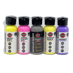 Assorted Renegade Products Sample Packs including metal polishes, cleaners, and air fresheners.