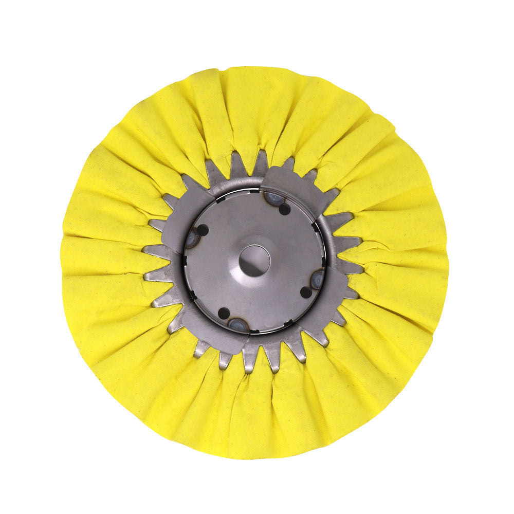 Renegade Products USA Yellow Airway Buffing Wheel with Center Plate - Professional Buffing and Polishing Tool for Precise Results