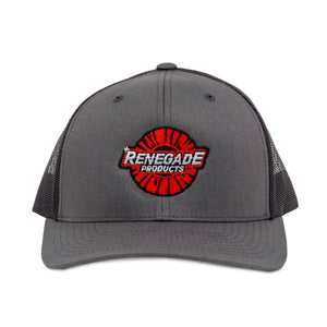 Renegade Products embroidered hat with polyester/cotton blend, snapback or clasp closure, supporting #TeamRenegade.
