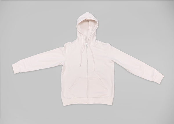 Women's Renegade Products Hoodie in Black, White, and Blush Pink with Buffing Wheel logo