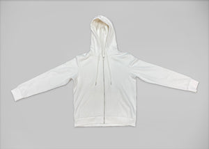 Women wearing Renegade Products Hoodie in Black, White, and Blush Pink with Buffing Wheel logo.