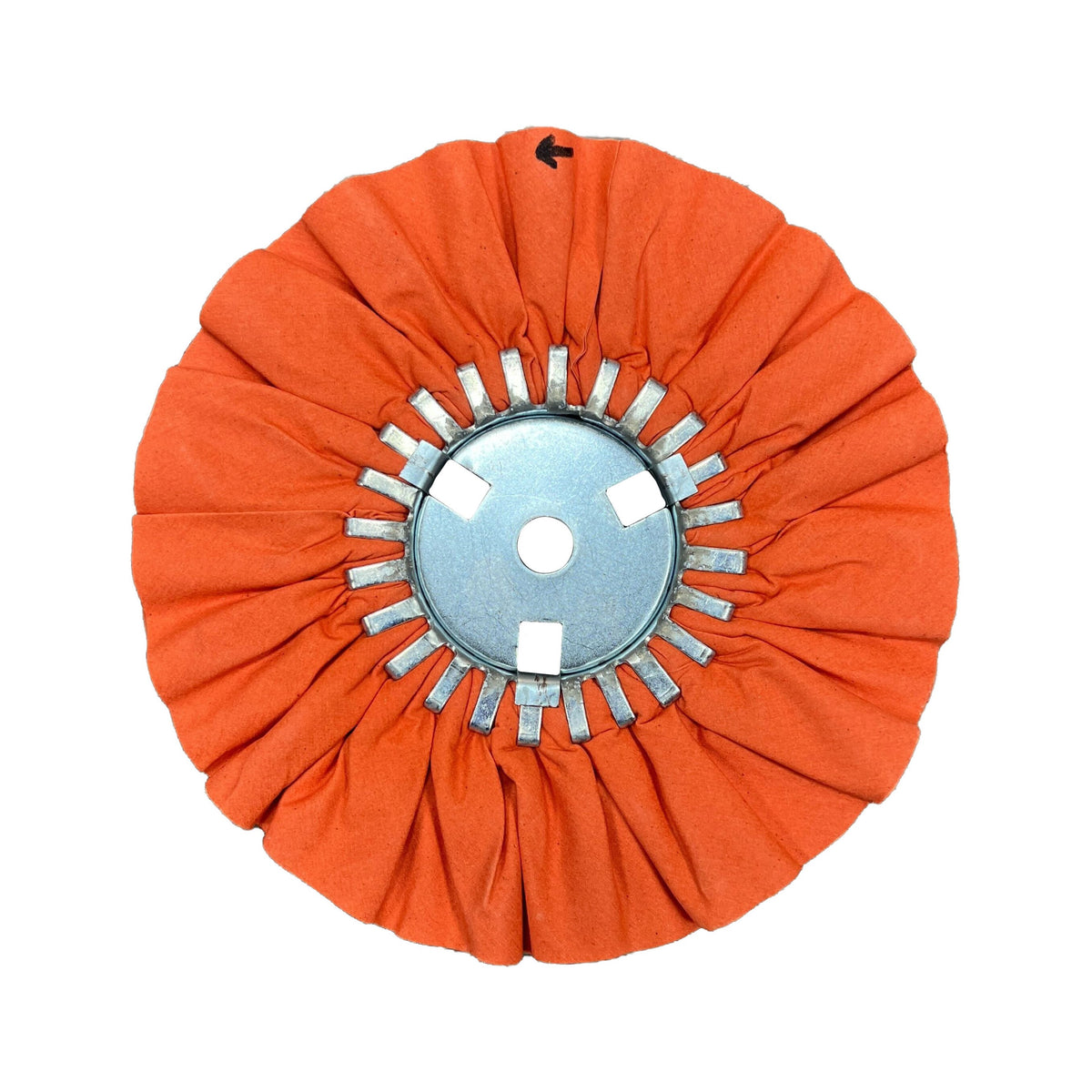 Assorted closeout Airway Buffing Wheels in various colors and stiffness, ideal for different metal polishing stages.