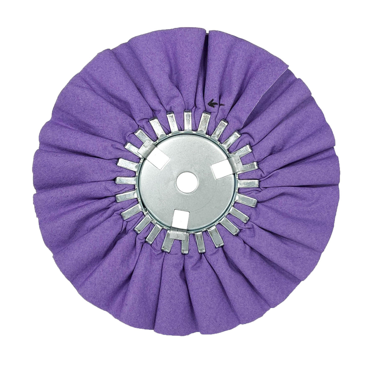 Assorted Airway Buffing Wheels designed for polishing different metals, including aluminum and stainless steel.
