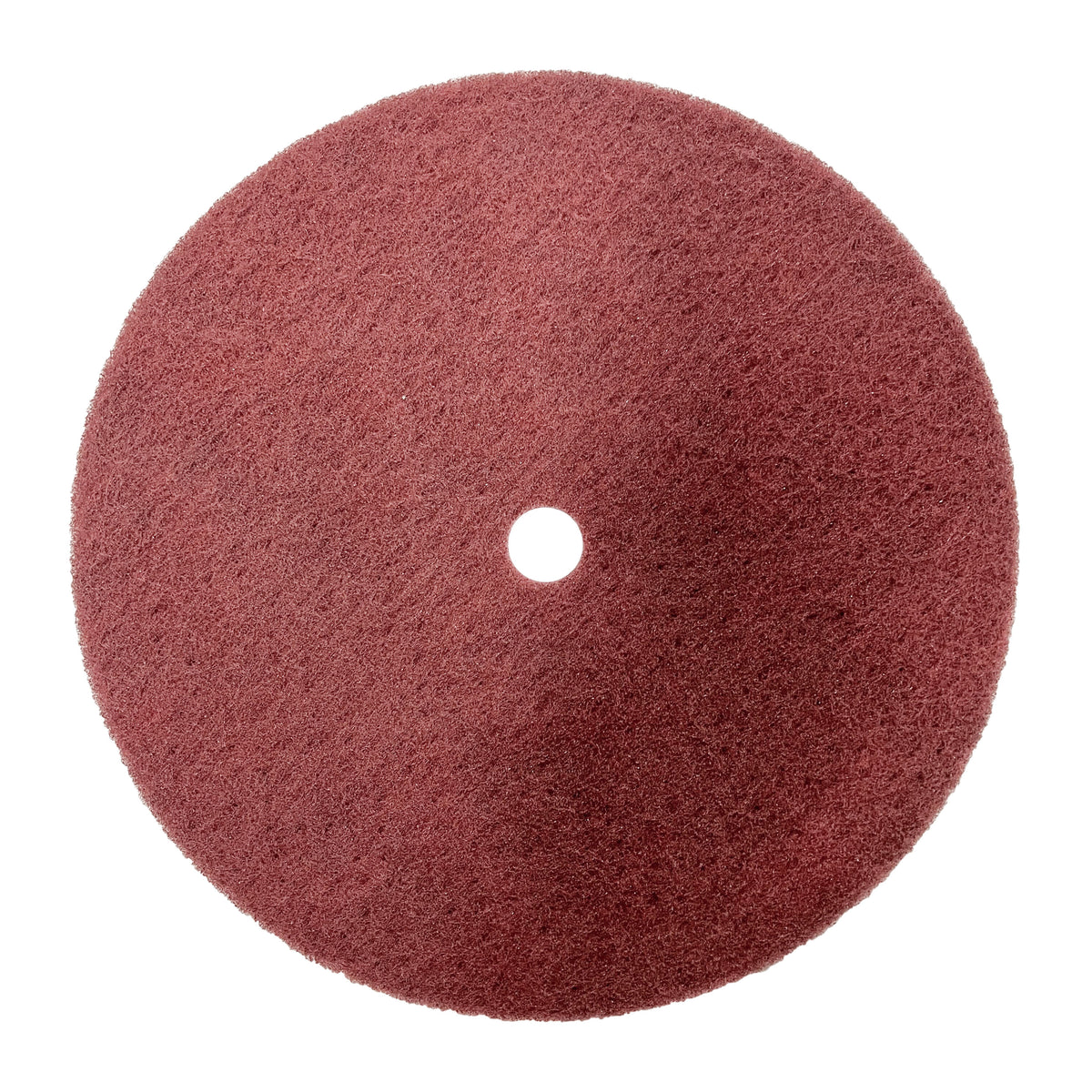 14&quot; one-ply satin buffing wheel with center plate, designed for polishing machines, enabling efficient and effective surface refinement