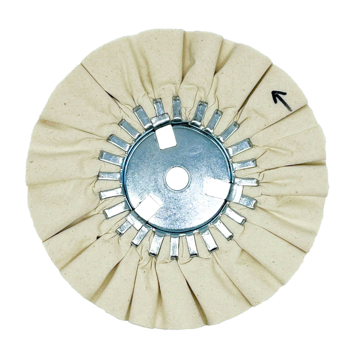 Assorted Airway Buffing Wheels for metal polishing with color-coded treatments for different metals.