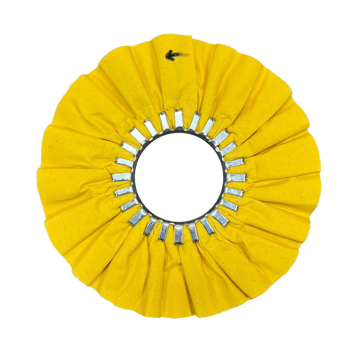 Assorted Airway Buffing Wheels designed for polishing various metals, available in multiple colors and treatments.